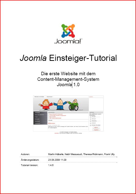 Einsteiger-Tutorial für Joomla! als PDF